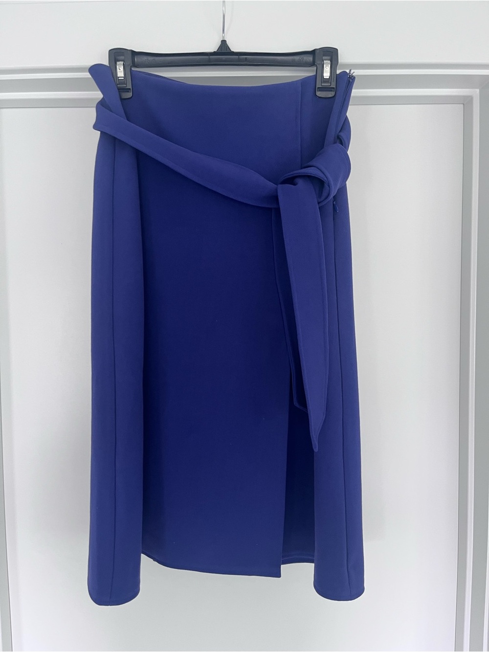 Ann Taylor purple Wrap Midi Skirt with Waist Tie